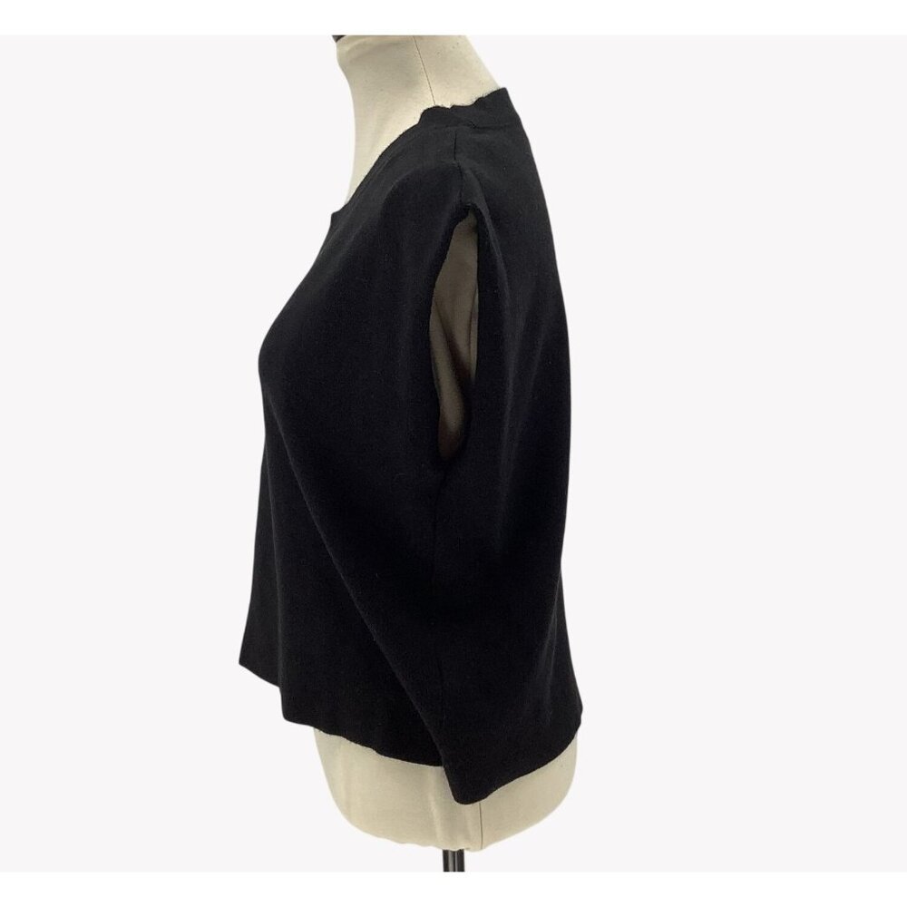 Maeve By Anthropologie Black Muscle Sweater Vest Medium - Picture 4 of 7